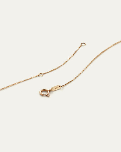 14K Gold Bubble Letter Necklace - D